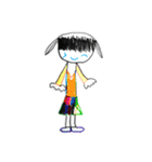 お絵かきガール（個別スタンプ：12）