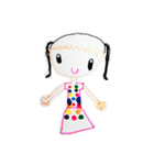お絵かきガール（個別スタンプ：17）