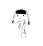 お絵かきガール（個別スタンプ：21）