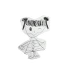 お絵かきガール（個別スタンプ：24）