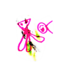 お絵かきガール（個別スタンプ：35）