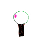 お絵かきガール（個別スタンプ：36）