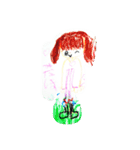お絵かきガール（個別スタンプ：38）