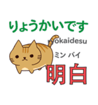 猫の毎日 日本語台湾語（個別スタンプ：10）