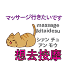 猫の毎日 日本語台湾語（個別スタンプ：38）