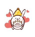 野球ボールウサギ ベイ（個別スタンプ：25）