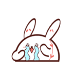 野球ボールウサギ ベイ（個別スタンプ：33）