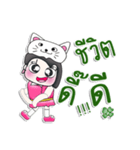 Miss. LaLa. Love cat..^^（個別スタンプ：6）