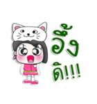 Miss. LaLa. Love cat..^^（個別スタンプ：8）