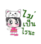 Miss. LaLa. Love cat..^^（個別スタンプ：23）