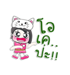 Miss. LaLa. Love cat..^^（個別スタンプ：32）