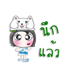 Miss. NaNa. I love cat..^^（個別スタンプ：9）