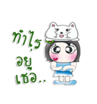 Miss. NaNa. I love cat..^^（個別スタンプ：26）