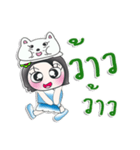 Miss. NaNa. I love cat..^^（個別スタンプ：34）