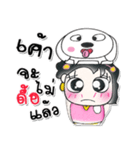 Hi！！ My name is Maki..^^ love dog..（個別スタンプ：34）