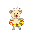 夏のクマちゃん（個別スタンプ：6）