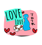 眉毛犬ラヴィ（個別スタンプ：17）