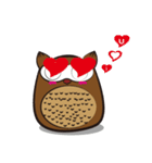 Cute owl kuku（個別スタンプ：7）