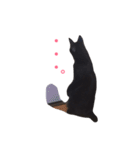 黒猫アッシュ（個別スタンプ：9）