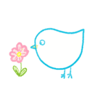 The Little Happy Blue Bird（個別スタンプ：5）