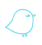 The Little Happy Blue Bird（個別スタンプ：6）