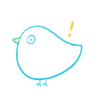 The Little Happy Blue Bird（個別スタンプ：9）