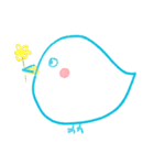 The Little Happy Blue Bird（個別スタンプ：16）