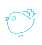 The Little Happy Blue Bird（個別スタンプ：25）