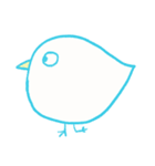 The Little Happy Blue Bird（個別スタンプ：32）