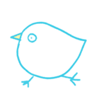 The Little Happy Blue Bird（個別スタンプ：37）