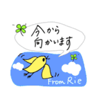 【Rie】四つ葉のクローバー＆ピヨ（個別スタンプ：17）