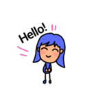 グループで色別キャラ（個別スタンプ：19）
