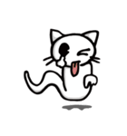 White cat ghost（個別スタンプ：8）