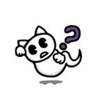 White cat ghost（個別スタンプ：9）