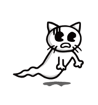 White cat ghost（個別スタンプ：11）