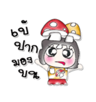 Hi！ My name is LaLa. Love Mushroom.（個別スタンプ：9）