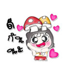 Hi！ My name is LaLa. Love Mushroom.（個別スタンプ：27）