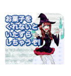 ラブリーハロウィンビーチんご.（個別スタンプ：25）