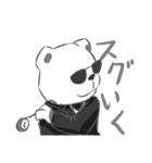 モノクロクマ（個別スタンプ：10）