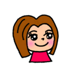 ボブっ子ガール（個別スタンプ：1）