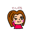 ボブっ子ガール（個別スタンプ：4）