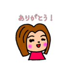 ボブっ子ガール（個別スタンプ：5）
