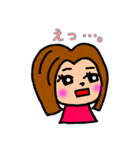 ボブっ子ガール（個別スタンプ：8）