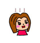 ボブっ子ガール（個別スタンプ：11）
