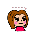 ボブっ子ガール（個別スタンプ：14）