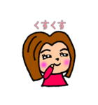 ボブっ子ガール（個別スタンプ：15）
