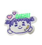さんかくまゆげのおんなのこ（個別スタンプ：2）