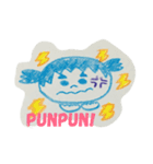 さんかくまゆげのおんなのこ（個別スタンプ：6）