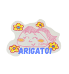 さんかくまゆげのおんなのこ（個別スタンプ：7）