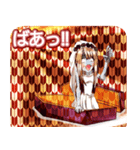 ラブリーハロウィン矢絣んご（個別スタンプ：23）